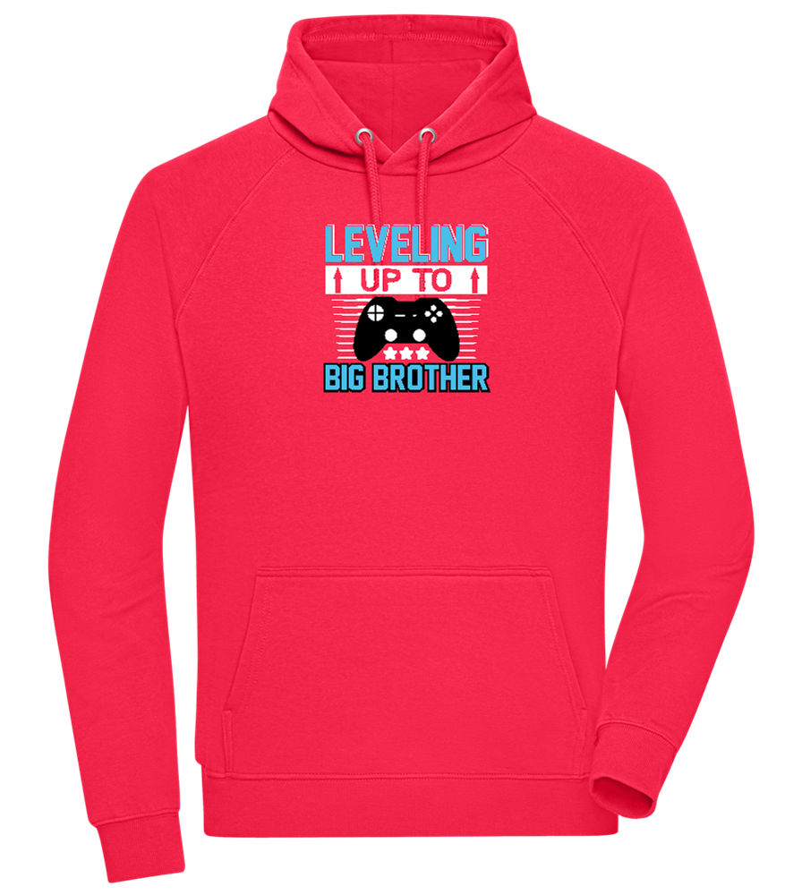 Leveling Up To Big Brother Design - Comfort unisex hoodie_RED_front