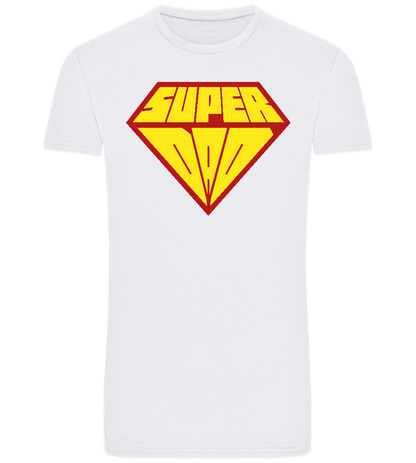 Super Dad 1 Design - Basic Unisex T-Shirt_WHITE_front
