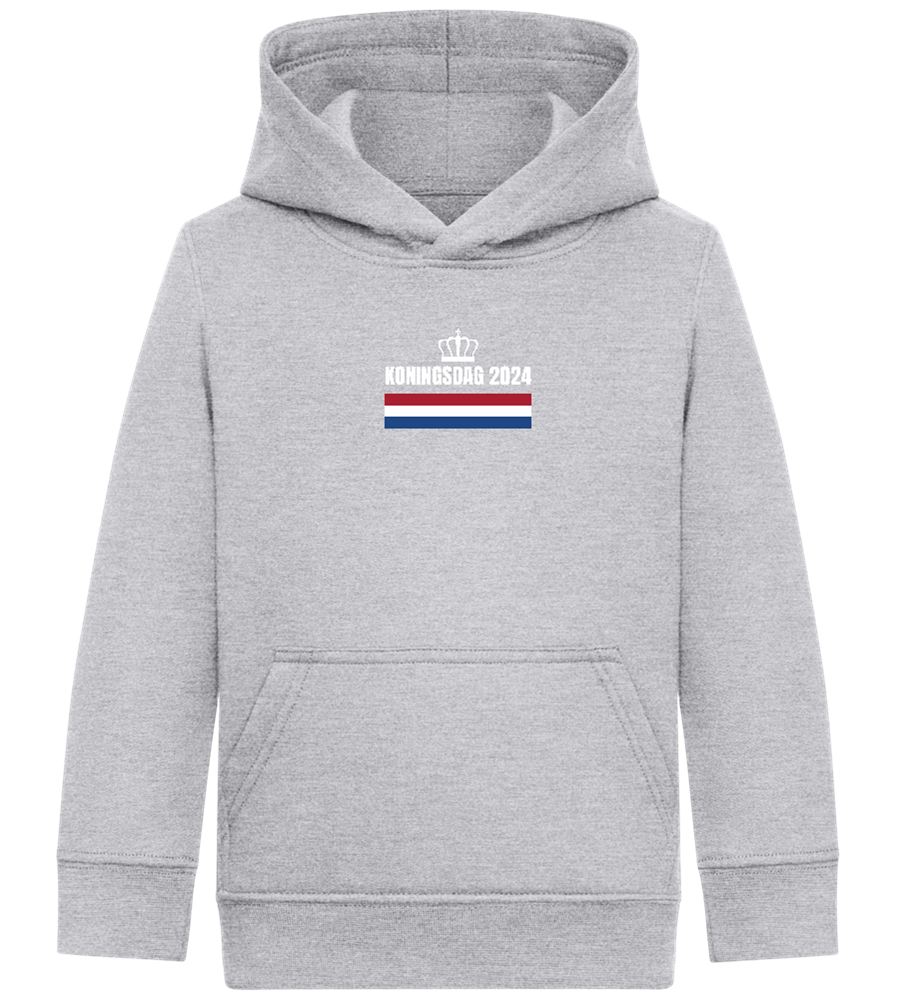 Kingsday Flag Design - Comfort Kids Hoodie_ORION GREY II_front