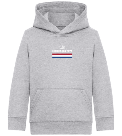 Kingsday Flag Design - Comfort Kids Hoodie_ORION GREY II_front