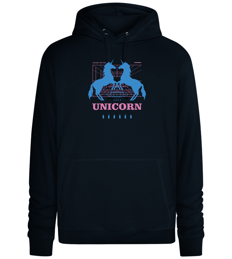 Unicorn Apparel 2023 Design - Premium unisex hoodie_BLACK_front