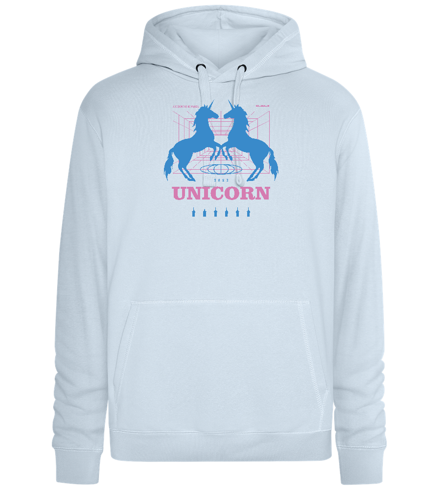 Unicorn Apparel 2023 Design - Premium unisex hoodie_CREAMY BLUE_front