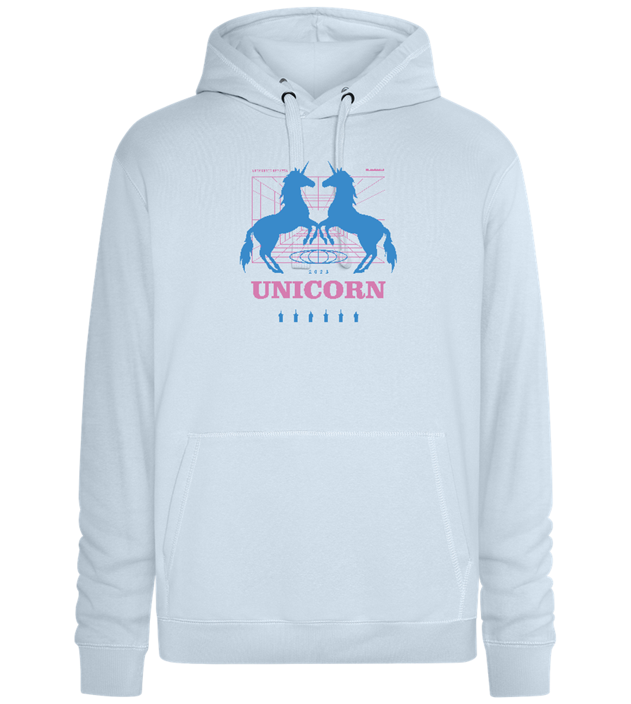 Unicorn Apparel 2023 Design - Premium unisex hoodie_CREAMY BLUE_front