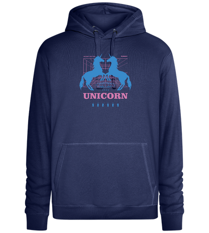 Unicorn Apparel 2023 Design - Premium unisex hoodie_DENIM CHINA_front