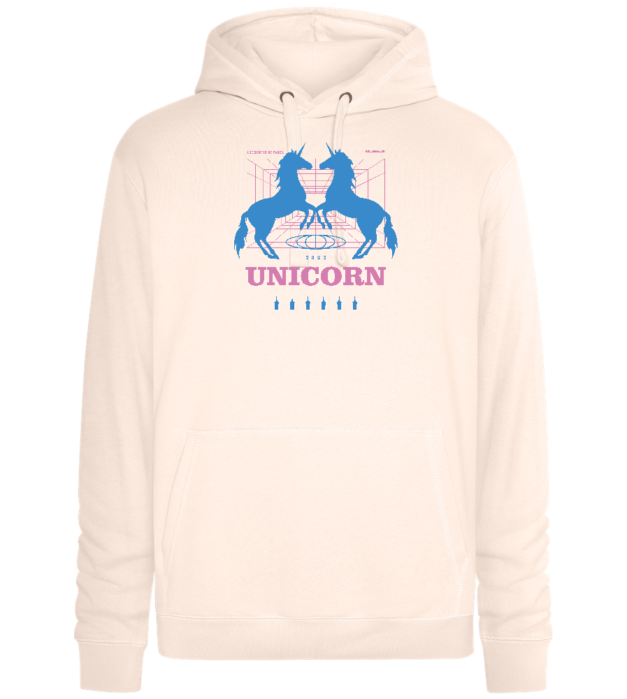 Unicorn Apparel 2023 Design - Premium unisex hoodie_LIGHT PEACH ROSE_front