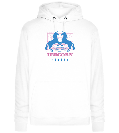 Unicorn Apparel 2023 Design - Premium unisex hoodie_WHITE_front