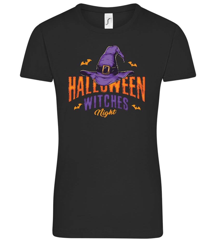 Halloween Witches Night Design - Comfort women's t-shirt_DEEP BLACK_front