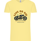 Cafe Racer Motor Design - Comfort Unisex T-Shirt_AMARELO CLARO_front