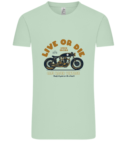 Cafe Racer Motor Design - Comfort Unisex T-Shirt_ICE GREEN_front