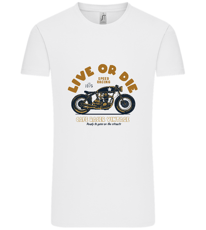 Cafe Racer Motor Design - Comfort Unisex T-Shirt_WHITE_front