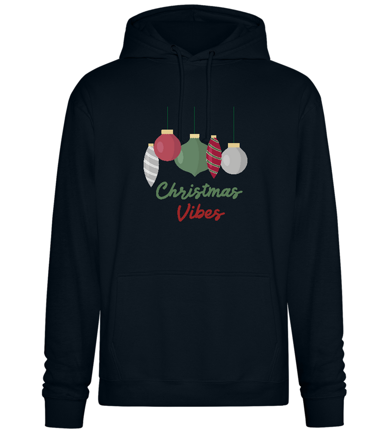 Christmas Vibes Design - Premium Essential Unisex Hoodie_BLACK_front