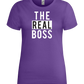 The Real Boss Design - Premium women's t-shirt_DARK PURPLE_front