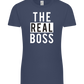 The Real Boss Design - Premium women's t-shirt_DENIM_front