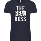 The Real Boss Design - Premium women's t-shirt_FRENCH NAVY_front