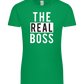 The Real Boss Design - Premium women's t-shirt_MEADOW GREEN_front