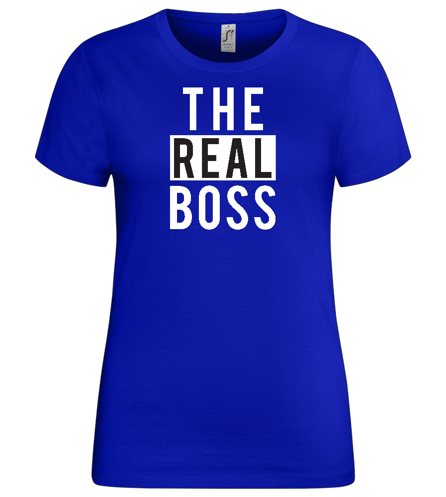 The Real Boss Design - Premium women's t-shirt_OVERSEAS_front