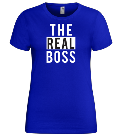 The Real Boss Design - Premium women's t-shirt_OVERSEAS_front