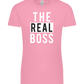 The Real Boss Design - Premium women's t-shirt_PINK ORCHID_front