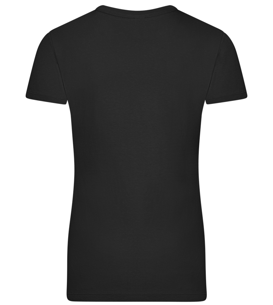 The Real Boss Design - Premium women's t-shirt_DEEP BLACK_back