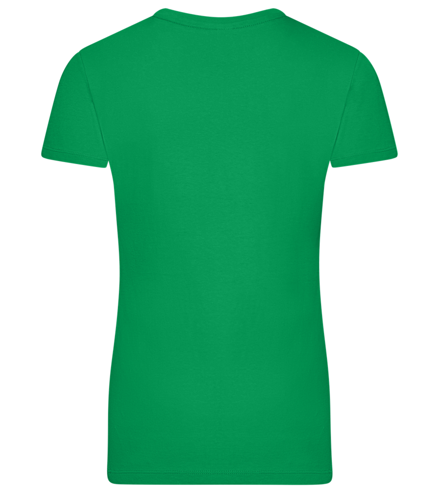 The Real Boss Design - Premium women's t-shirt_MEADOW GREEN_back