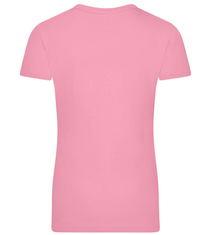 The Real Boss Design - Premium women's t-shirt_PINK ORCHID_back