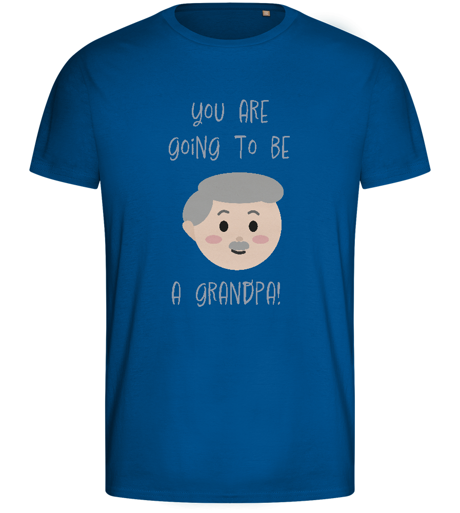 Going To Be A Grandpa Design - Basic men's fitted t-shirt_ROYAL_front