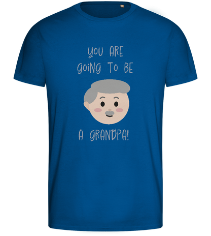 Going To Be A Grandpa Design - Basic men's fitted t-shirt_ROYAL_front