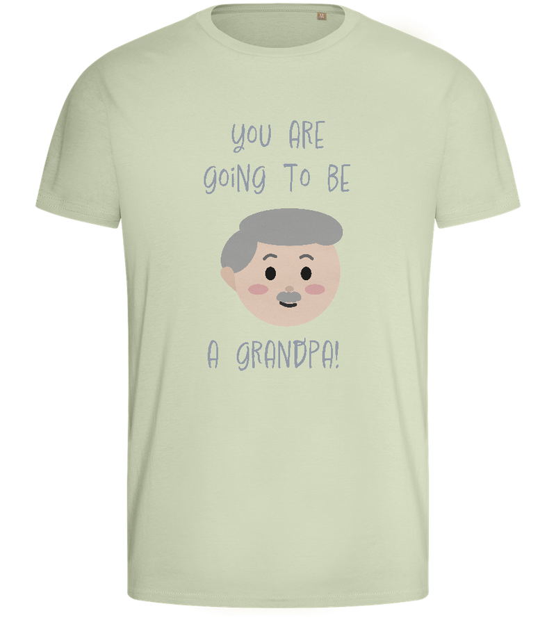 Going To Be A Grandpa Design - Basic men's fitted t-shirt_SILESTONE_front