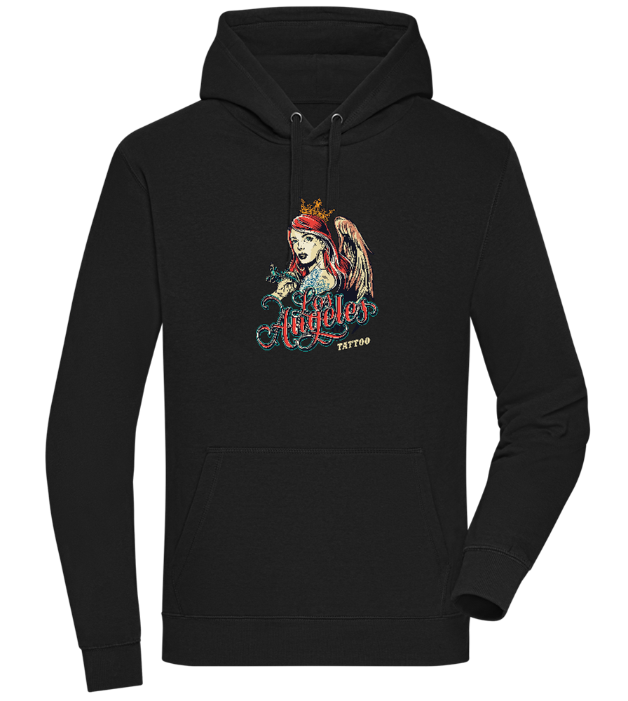 Los Angeles Design - Premium unisex hoodie_BLACK_front