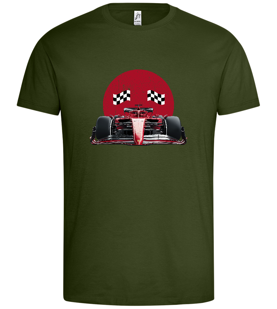 Speed Demon Design - Premium men's t-shirt_ARMY_front