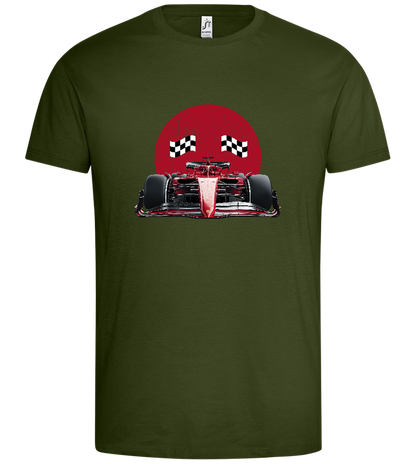 Speed Demon Design - Premium men's t-shirt_ARMY_front