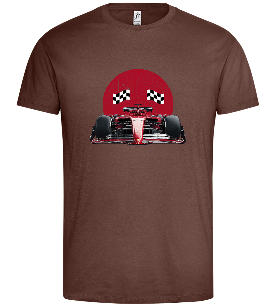 Speed Demon Design - Premium men's t-shirt_CHOCOLATE_front