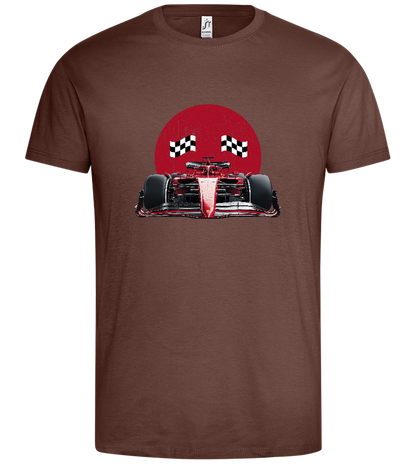 Speed Demon Design - Premium men's t-shirt_CHOCOLATE_front