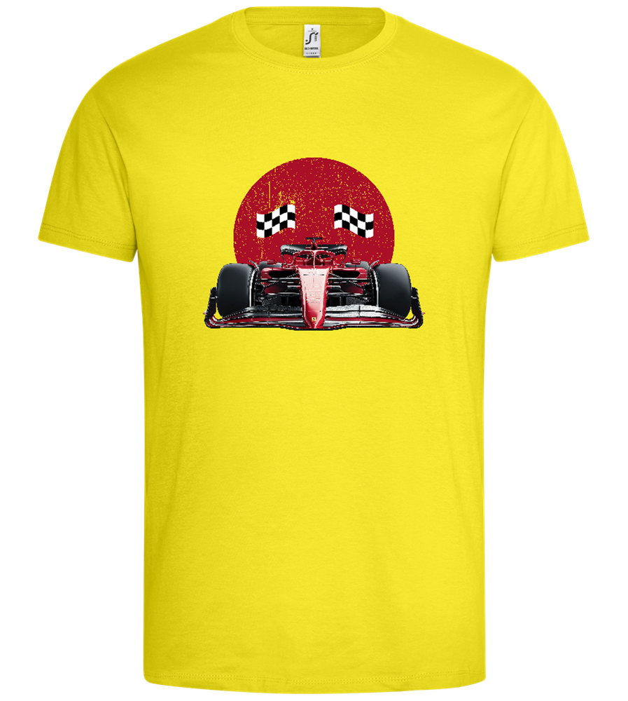 Speed Demon Design - Premium men's t-shirt_LEMON_front