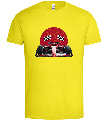 Speed Demon Design - Premium men's t-shirt_LEMON_front