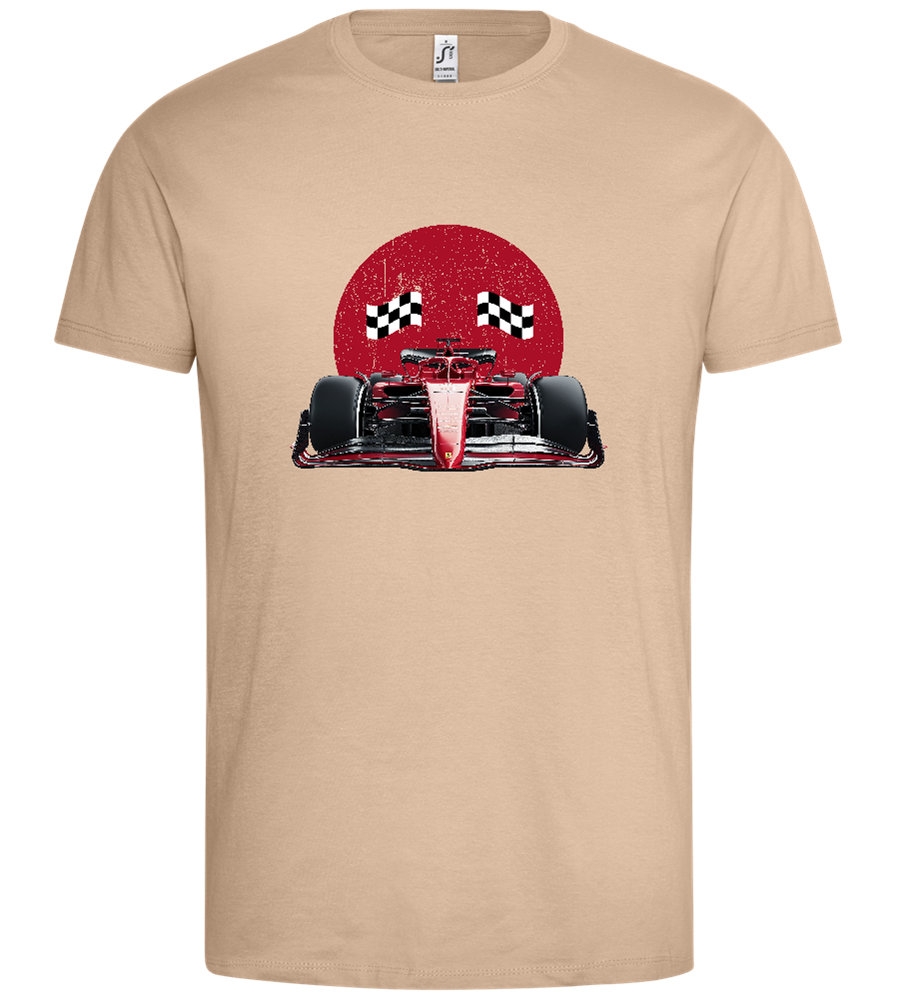 Speed Demon Design - Premium men's t-shirt_SAND_front