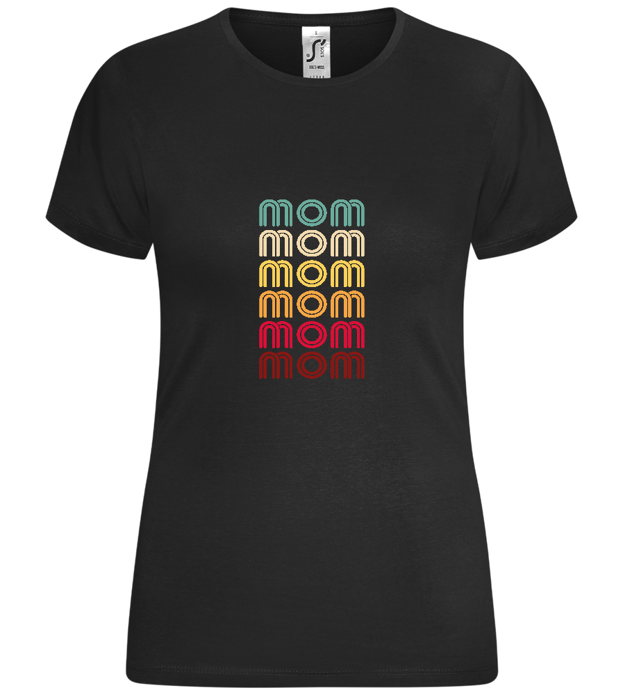 Colourful Mom Design - Comfort women's t-shirt_DEEP BLACK_front