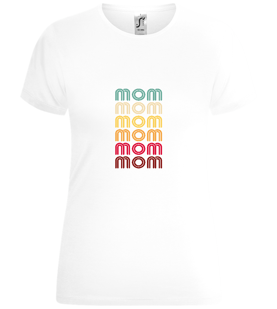 Colourful Mom Design - Comfort women's t-shirt_WHITE_front