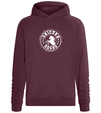 Unicorn Squad Logo Design - Comfort unisex hoodie_BORDEAUX_front