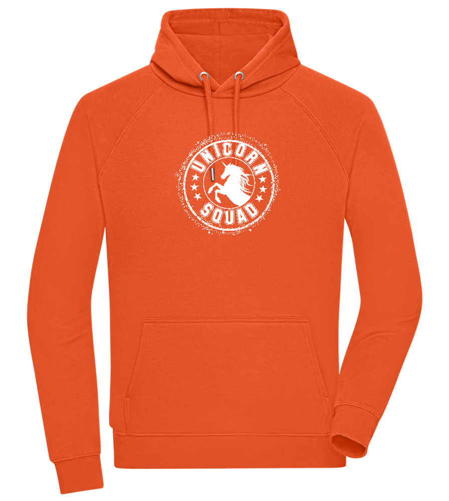 Unicorn Squad Logo Design - Comfort unisex hoodie_BURNT ORANGE_front