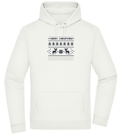 8-Bit Christmas Design - Premium Essential Unisex Hoodie_CREAMY GREEN_front