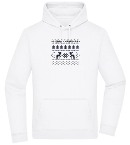 8-Bit Christmas Design - Premium Essential Unisex Hoodie_WHITE_front