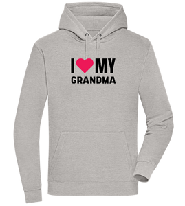 I Love My Grandma Design - Premium unisex hoodie