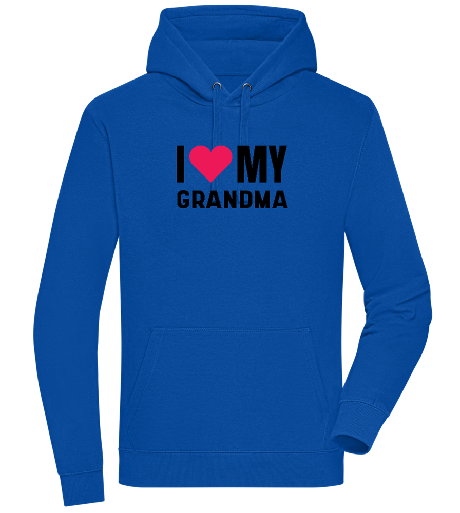 I Love My Grandma Design - Premium unisex hoodie_ROYAL_front