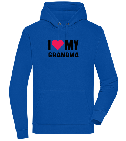 I Love My Grandma Design - Premium unisex hoodie_ROYAL_front