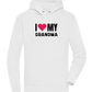 I Love My Grandma Design - Premium unisex hoodie_WHITE_front