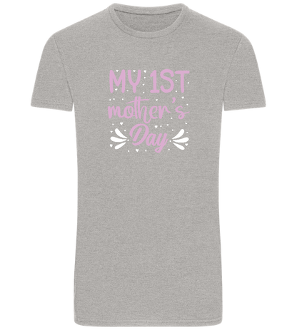 My 1st Mother's Day Design - Basic Unisex T-Shirt_ORION GREY_front
