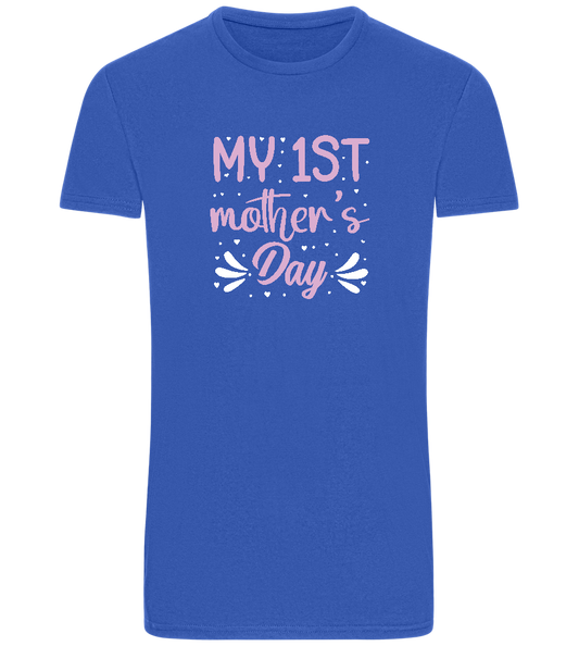 My 1st Mother's Day Design - Basic Unisex T-Shirt_ROYAL_front