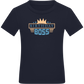 The Birthday Boss Design - Comfort boys fitted t-shirt_FRENCH NAVY_front