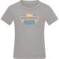 The Birthday Boss Design - Comfort boys fitted t-shirt_ORION GREY_front